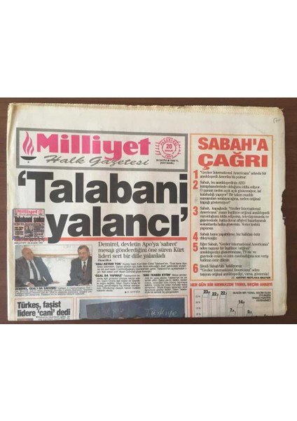 Milliyet Halk Gazetesi 20 Aralık 1993 - Kanal D Muhteşem Açılışla Seyirciye Merhaba Dedi GZ6793