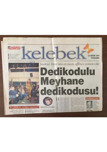 Hürriyet Gazetesi Kelebek Eki 22 Nisan 1999 - Saçlarda Imaj Yenileme Zamanı GZ6969