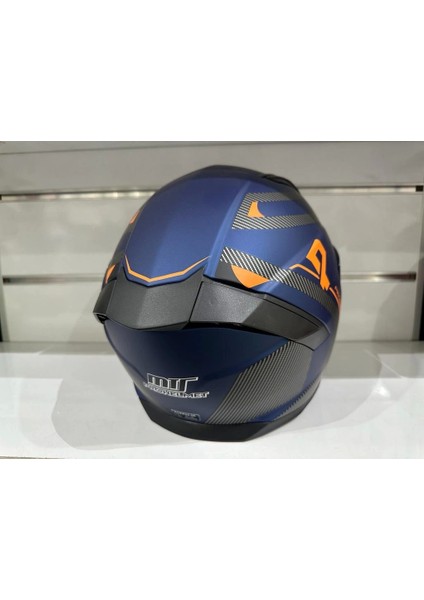 Kask Mts Pro 910 Güneş Gözlüklü Mavi/turuncu