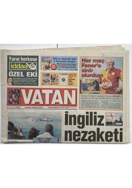 Vatan Gazetesi 24 Nisan 2005 - Bu Fotoğraf 1 Milyon Dolar GZ60230