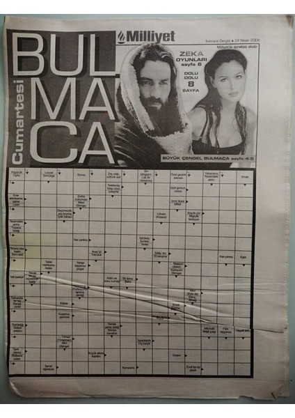 Milliyet Gazetesi Bulmaca Eki 24 Nisan 2004 -GZ44005 fiyatları