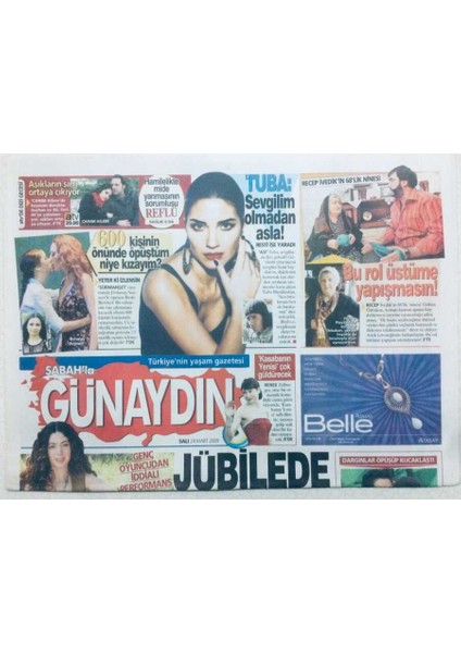 Sabah Gazetesi Günaydın Eki 24 Mart 2009 - Akasya Asıltürkmen Sahnede Çırılçıplak Kalacak GZ42829