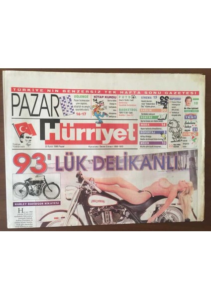 Hürriyet Gazetesi 22 Eylül 1996 - Sivil Pilotlar Savaş Manevraları Öğrenecek GZ6811