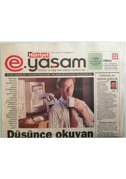 Hürriyet Yaşam Gazetesi 25 Temmuz 2003 Paris Tamam Sırada Izmir Var -GZ37914