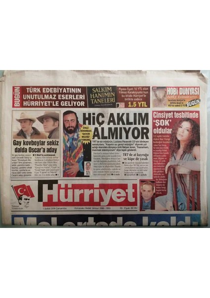 Hürriyet Gazetesi 1 Şubat 2006 Deniz Baykalın Talimatıyla Ayda 5 Bin Ytl Alıyor -GZ37897