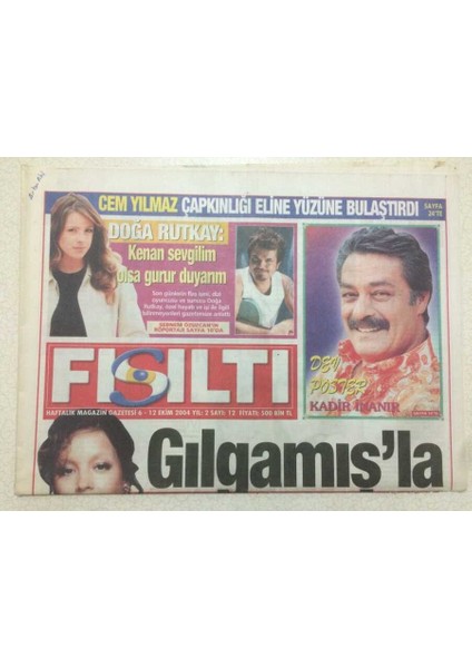 Fısıltı Gazetesi 612 Ekim 2004 - Azra Akın Sevişecek GZ51954
