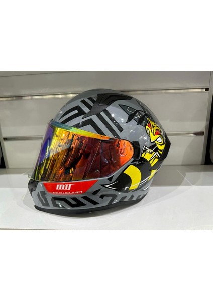Kask Mts Pro 910 Bee Güneş Gözlüklü Gri