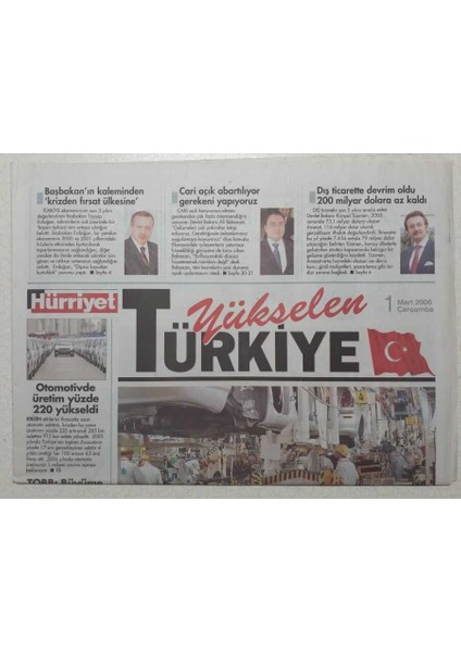 Hürriyet Gazetesi Türkiye Eki 1 Mart 2006 - Geliri Katlıyoruz 10 Bin Dolara Koşuyoruz GZ53018