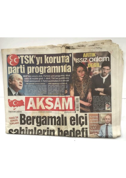 Akşam Gazetesi 4 Ocak 2010 - Israilde Gergin Toplantı GZ5660 fiyatları