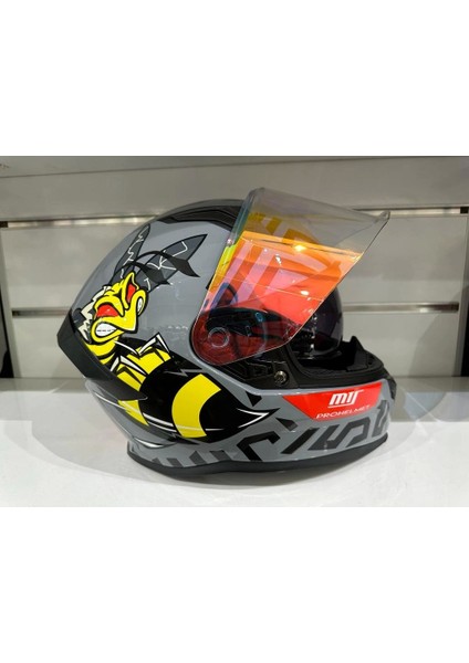 Kask Mts Pro 910 Bee Güneş Gözlüklü Gri