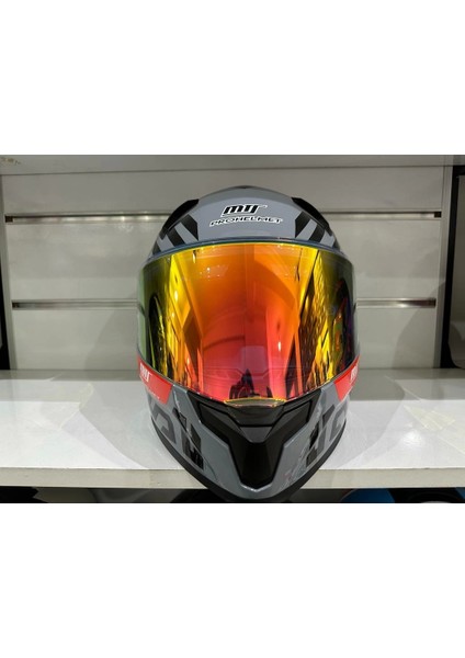 Kask Mts Pro 910 Bee Güneş Gözlüklü Gri