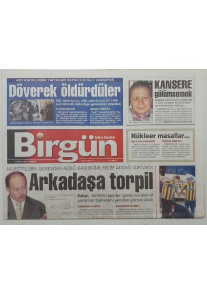 Birgün Gazetesi 10 Mayıs 2004 - Recep Akdağdan Arkadaşa Torpil GZ53035