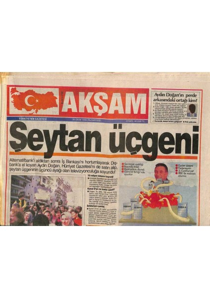 Akşam Gazetesi 30 Ekim 1995 - Semra Özal Eskisi Gibi GZ76457