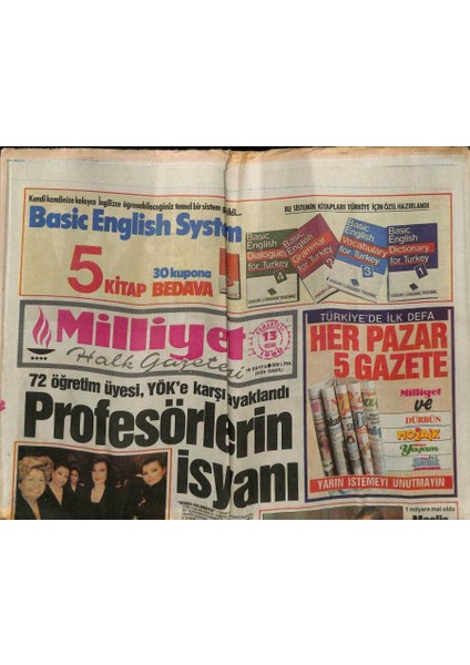 Milliyet Halk Gazetesi 13 Ocak 1990 - Azerbaycanda Bir Kentin Yönetimini Halk Ele Geçirdi GZ76672