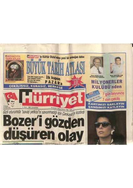 Hürriyet Gazetesi 6 Ekim 1990 - Cenazenin Başında Gözyaşı Döküyor GZ76592