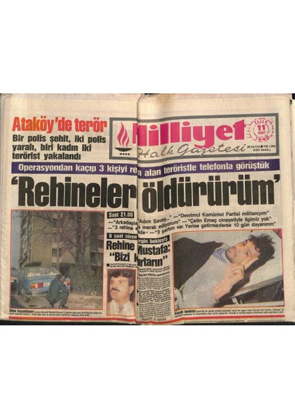 Milliyet Halk Gazetesi 11 Mart 1990 - Gorbi Yeni Ülke Yarattı GZ76684