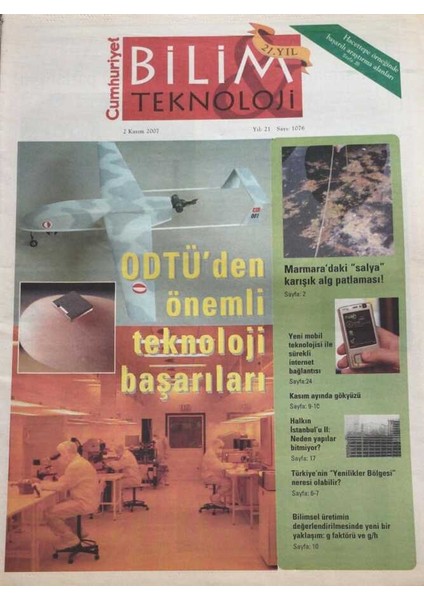 Cumhuriyet Gazetesi Bilim Teknoloji Eki 2 Kasım 2007-İSTANBULDA Yapılar Neden Bitmiyor? GZ45248