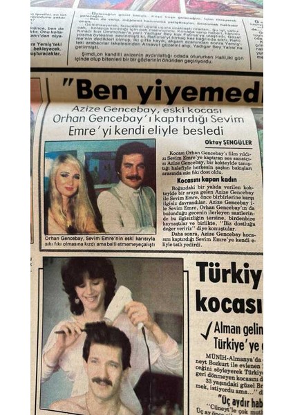 Tan Gazetesi 26 Mayıs 1983-TÜRKAN Şoray 20 Yıldır Kafeste Yaşıyor-Azize Gencebay,eski Kocası Orhan Gencebayı Kaptırdığı Sevim Emreyi Eliyle Besledi GZ127128 fiyatları