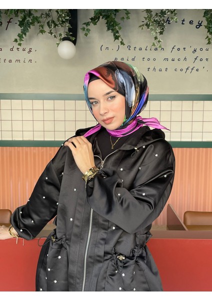 Mor Sensitive Twill İpek Eşarp 5