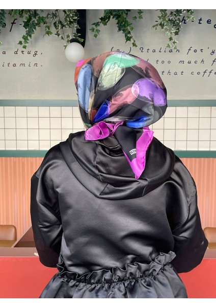 Mor Sensitive Twill İpek Eşarp 5 modelleri