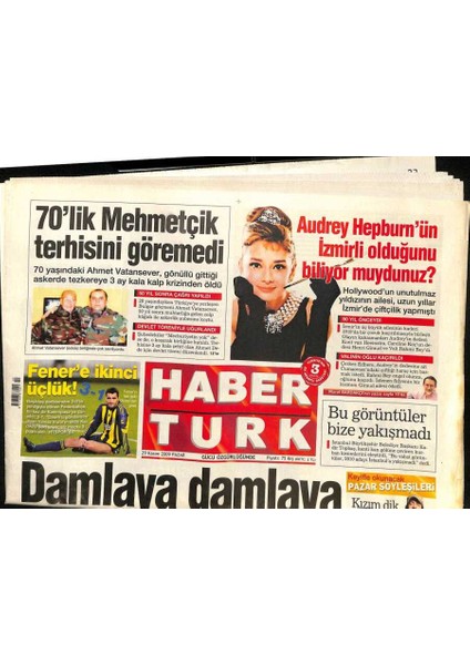 Haber Türk Gazetesi 29 Kasım 2009 - Rijkaard Paniği , Şenol Güneş Trabzona Gelip Imzalıyacak GZ93686