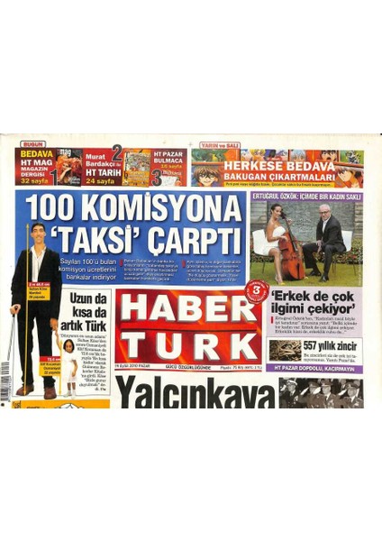 Haber Türk Gazetesi 19 Eylül 2010 - Kim Daha Iyi ? Ajda Pekkan Mı , Cher Mi ? GZ93687