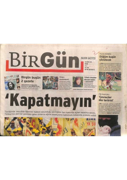 Birgün Gazetesi 22 Mayıs 2005 - Ayten Alpman 50 Senedir Şarkı Söylüyor ve Yıllara Meydan Okuyor GZ93755