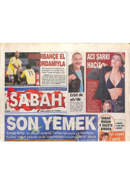 Sabah Gazetesi 2 Ekim 2005 - Sibel Canın Boşanmanın Eşiğine Gelmesinde Bu Borçların Payı Olduğu Iddia Ediliyor GZ96793