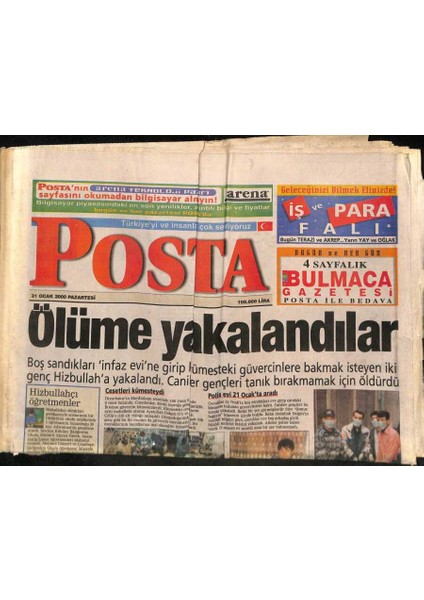 Posta Gazetesi 31 Ocak 2000 - Mike Tyson Londrada Karşılaştığı Ingiliz Ağır Siklet Boks Şampiyonu Julius Francisi Nakavt Etti GZ96435