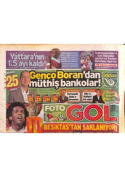 Foto Gol Gazetesi 20 Şubat 2010 - Emre Belözoğlu Iki Kupa Bizim Olacak , Avrupada Da Turu Geçeceğiz Iddiasında GZ116790