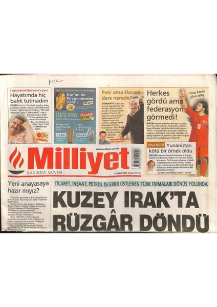Milliyet Gazetesi 14 Eylül 2007 - LED Zeppelin 20 Yıl Sonra Sahnede - Justin Timberlake Mtv Töreninde Ses Tellerini Incitti GZ96895