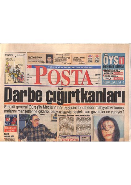 Posta Gazetesi 18 Haziran 1996 - Ibrahim Tatlıses Bodrumda Çiftlik Yaptırıyor - Çillerden Vefa Örneği GZ119378