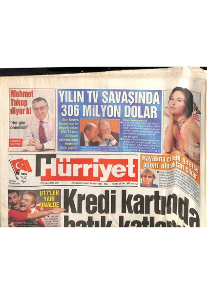 Hürriyet Gazetesi 27 Eylül 2005 - Mehmet Ali Talat Rumlar Beni Denktaşlaştırdı Ama Kendileri De Denktaşlaştı GZ109321