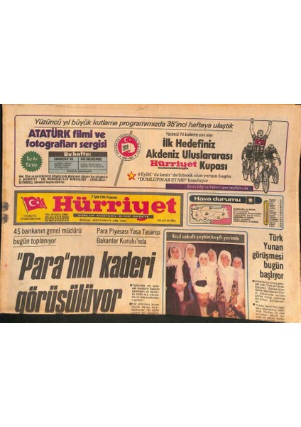 Hürriyet Gazetesi 7 Eylül 1981 - Iranda Misilleme 25 Idam , 23 Ölü - Hastanelerde Sigara Içilmesi Yasaklandı GZ127805