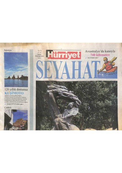 Hürriyet Gazetesi Seyehat Eki 22 Şubat 2010 - 120 Yıllık Dostumuz Kuşımoto GZ109907