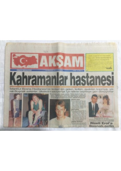 Akşam Gazetesi 16 Ağustos 1995 - Nilüfer Anadolu Yollarında - GZ19569