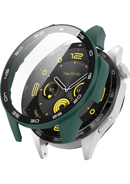Huawei Watch Gt4 46MM ile Uyumlu Ekran Koruyucu Temperli Cam Kasa Koruyucu Sayısal Kadranlı modelleri