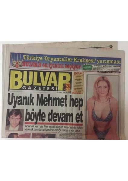 Bulvar Gazetesi 25 Ocak 1998 - Doğuşa Suçlama GZ26859