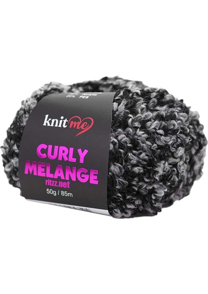 Curly Melange KCM54 Siyah Melanj