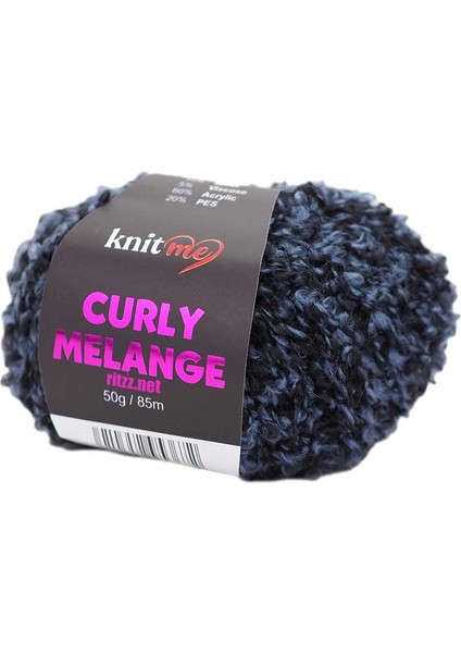 Curly Melange KCM55 Mavi Melanj