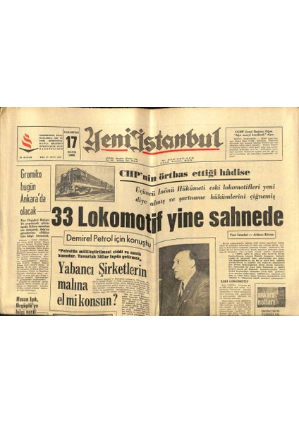 Yeni Istanbul Gazetesi 17 Mayıs 1965 - Elizabeth Taylor Çok Sevdiği Köpeği Ile GZ102959