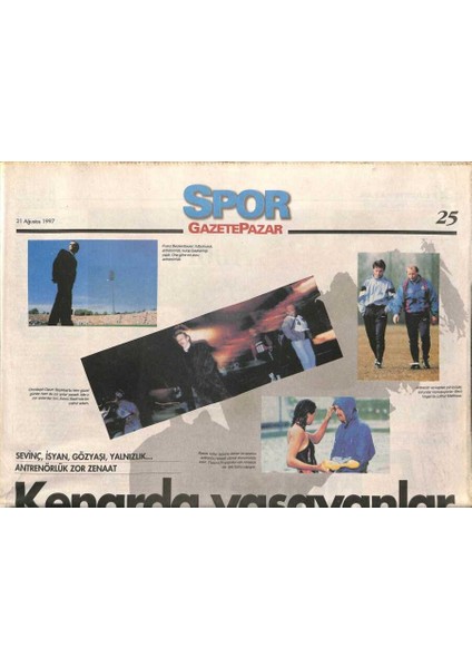 Gazete Pazar Spor Eki 31 Ağustos 1997 - Formula 1 Finişe Beş Kala - Bulmaca Eki GZ95469