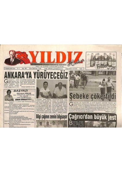 Yıldız Haber Gazetesi 21 Ağustos 2009 - Bulancakspor Bafrasporu Gözüne Kestirdi - Kimsesizlerin Kimi Oldular GZ95334