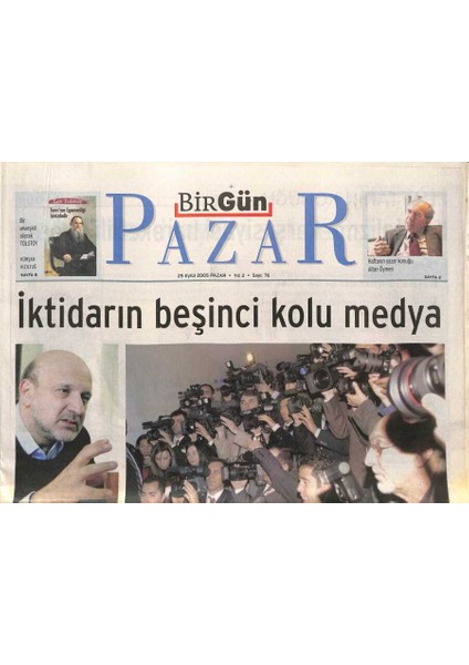 Birgün Gazetesi Pazar Eki 25 Eylül 2005 - Yasalarla Çarpışan Antigone - Mizah , Vefa ve Etik GZ96736