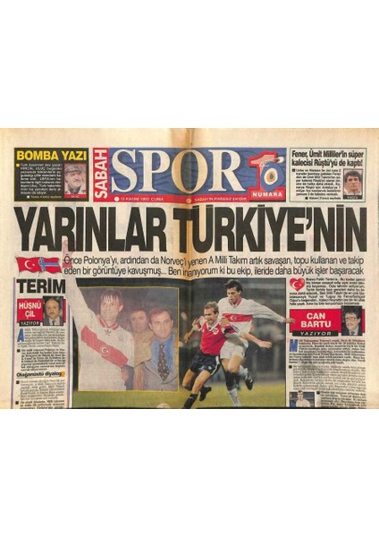 Sabah Gazetesi Spor Eki 12 Kasım 1993 - Dünya Halter Şampiyonası Başlıyor, Galatasaray,mustiyi Sahaya Sürüyor GZ95063