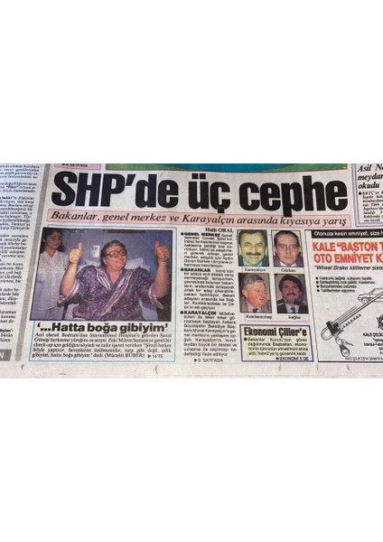 Milliyet Halk Gazetesi 11 Temmuz 1993 - Zeki Müren Sevenlerim Üzülmesinler , Turp Gibi Değil , Çelik Gibiyim , Hatta Boğa Gibiyim Dedi GZ113902