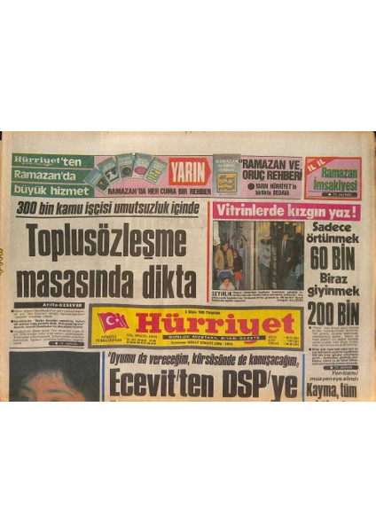 Hürriyet Gazetesi 8 Mayıs 1986 - Emel Sayın Ön Balayı Yaşıyor - Reaganın Namlusu Suriyeye Döndü GZ126932