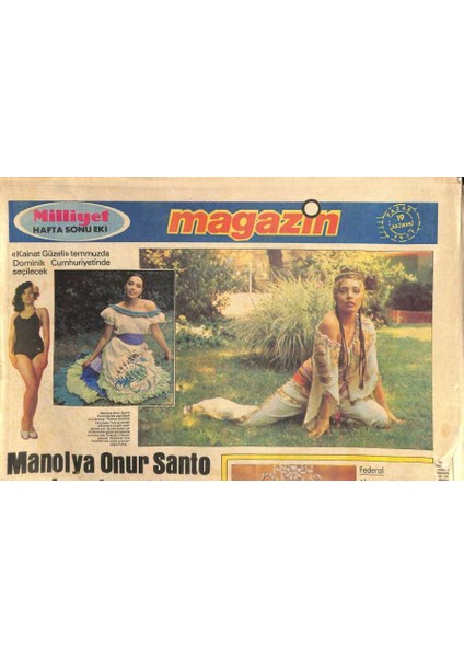 Milliyet Gazetesi Magazin Eki 19 Haziran 1977 - Dagmar Winkler Okulu Bitince Memur Olacak GZ113936