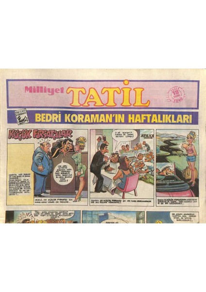 Milliyet Gazetesi Tatil Eki 18 Kasım 1990 - 250 Yıllık Tahıl Ambarları GZ116115