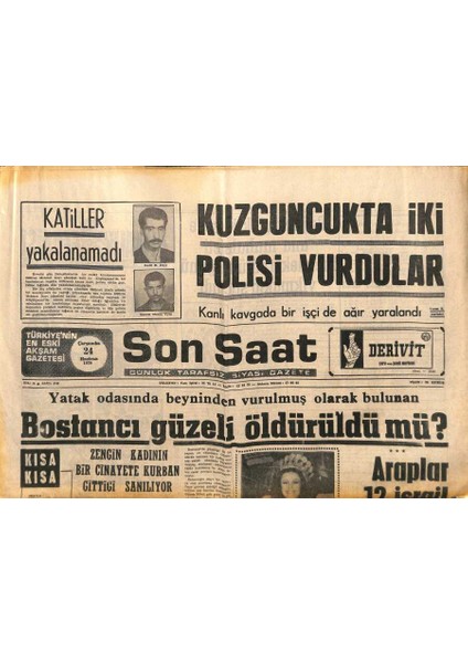 Son Saat Gazetesi 24 Haziran 1970 - Pamuk Prenses ve Yedi Cüceler Adlı Filmin Çekim Hazırlıkları Ilerliyor GZ117348